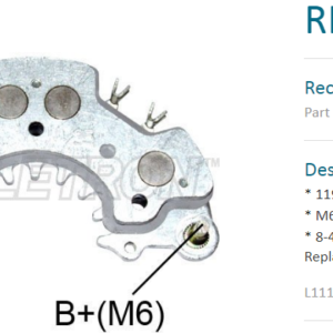 Выпрямитель генератора/RH-35 = 138718 MOBILETRON