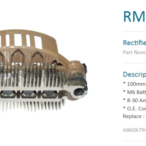 Выпрямитель генератора/RM127 = 235888 MOBILETRON
