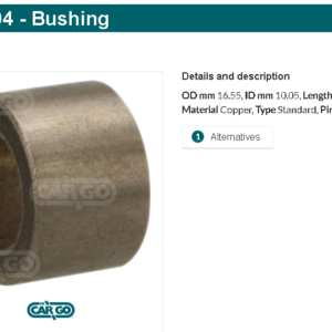 Втулка стартера/140204 =  CARGO