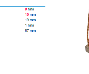 Щетки электромотора/KSB0013XK = [8x9.5x19]  [1шт] KRAUF