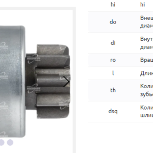 Привод стартера/DRS0088 = 136086 MFG