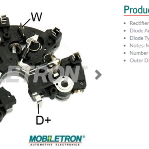Выпрямитель генератора/RB-121H = 135175 MOBILETRON